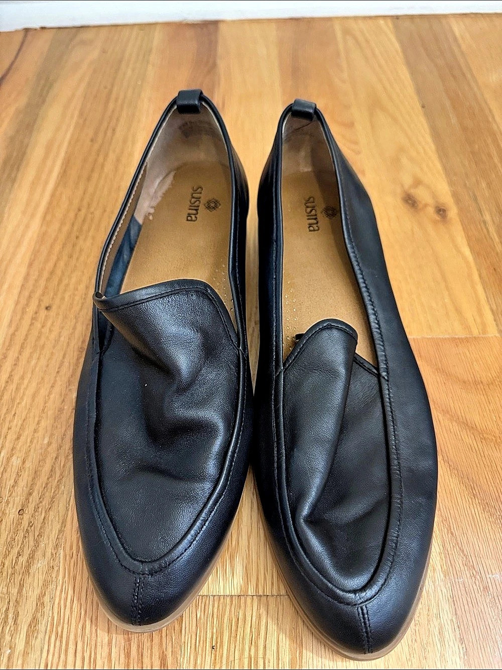 SUSINA Kellen Almond Toe Loafer Black US 8 M